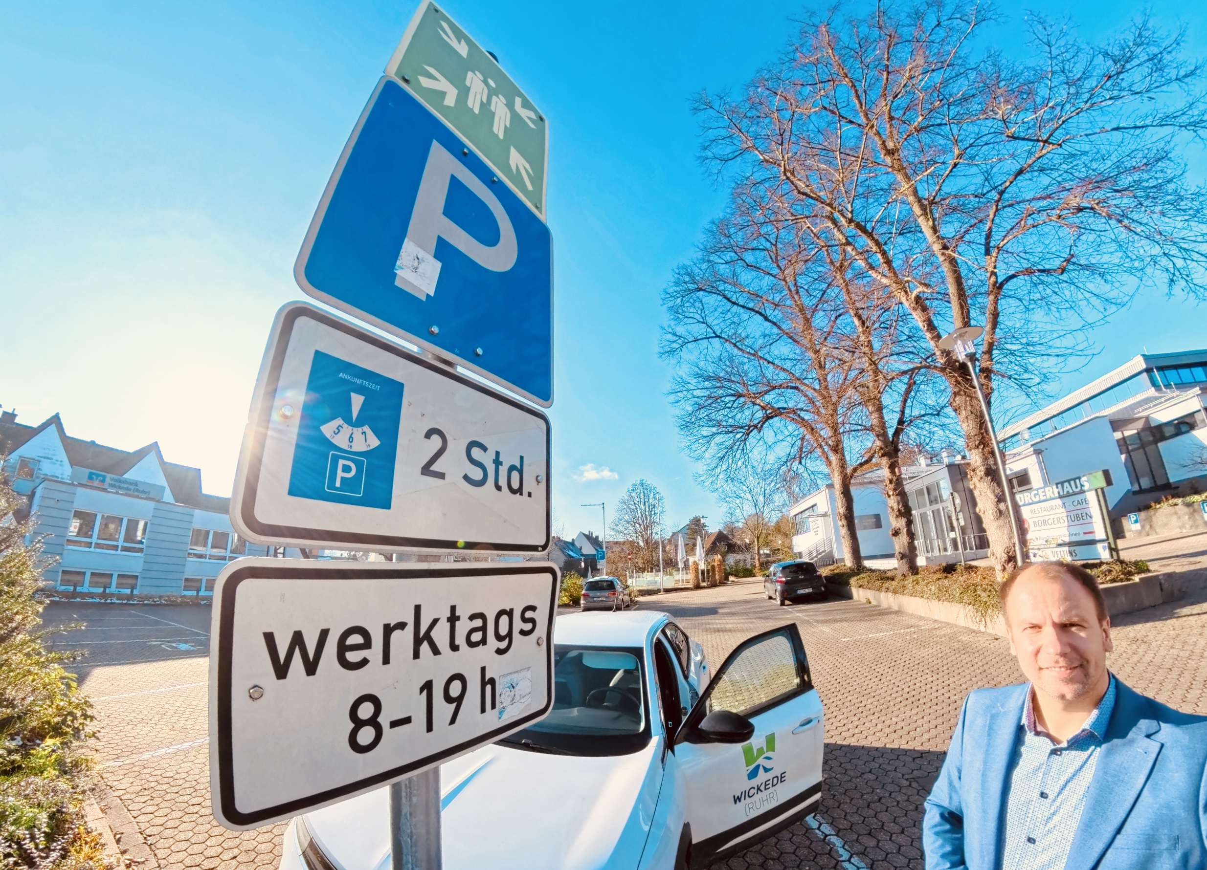 Foto Parkzeitregelung am Bürgerhaus